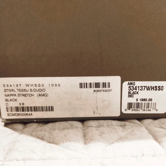 Rare Alexander McQueen Napa Leather Thigh High Heel Boots- Size 8 - Picture 12 of 14